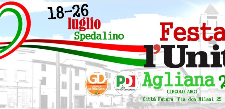 TORNA LA FESTA DELL'UNITA' DI AGLIANA