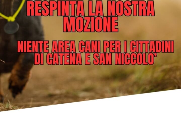 Mozione area cani respinta